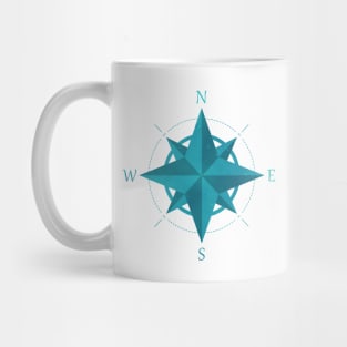 Rose Of The Winds (Blue Version) Mug